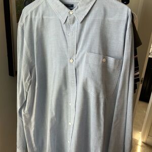 American Rag Men's Light Blue Button-Down Casual Shirt
